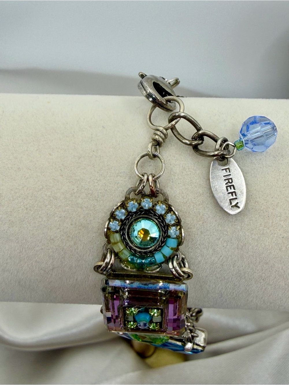 Firefly La Dolce Vita Blue Crystal Mosaic Dream Hope Bracelet